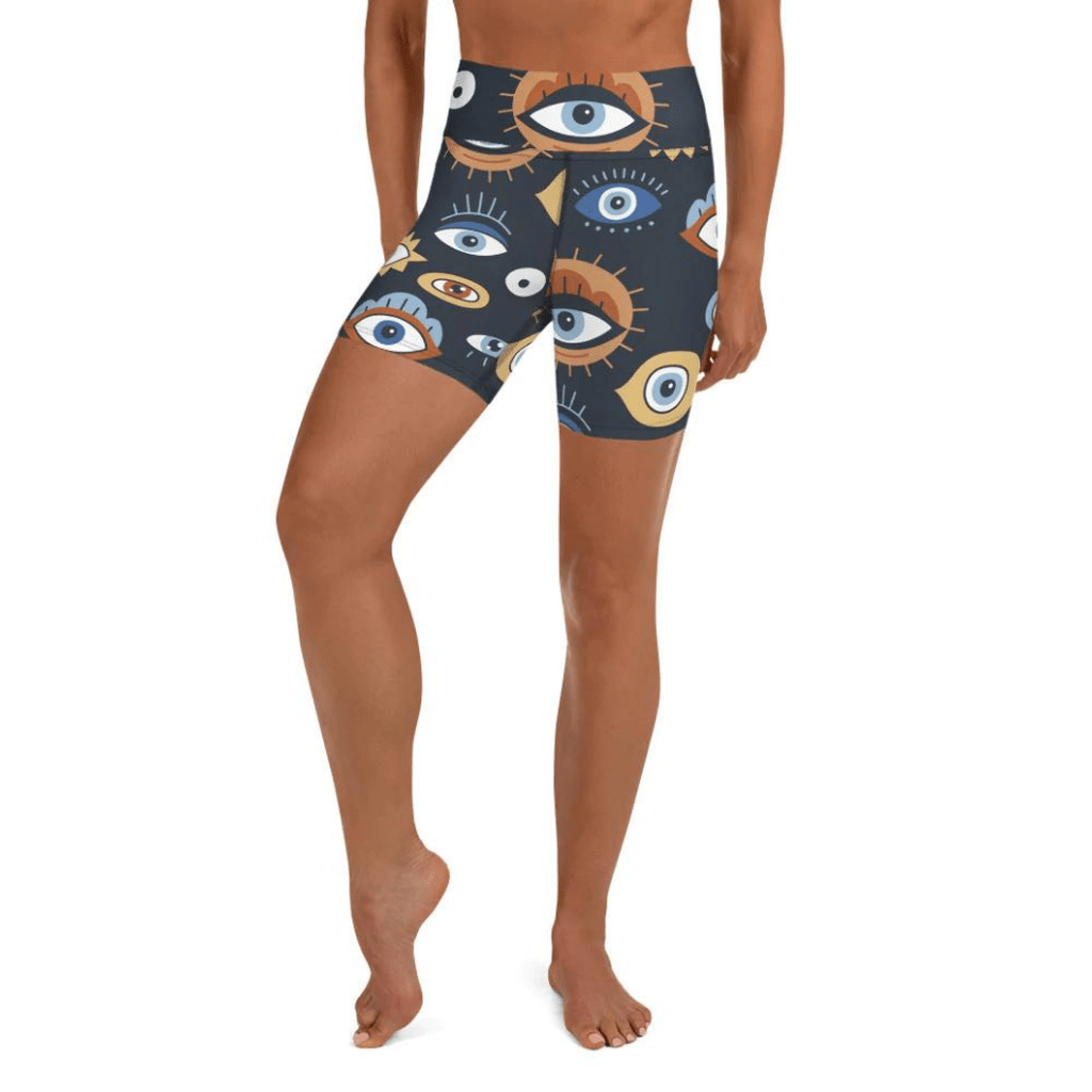 All Eyes On Me Yoga Shorts