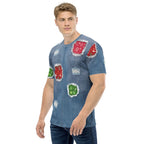 Ripped Denim Christmas Men's T-shirt