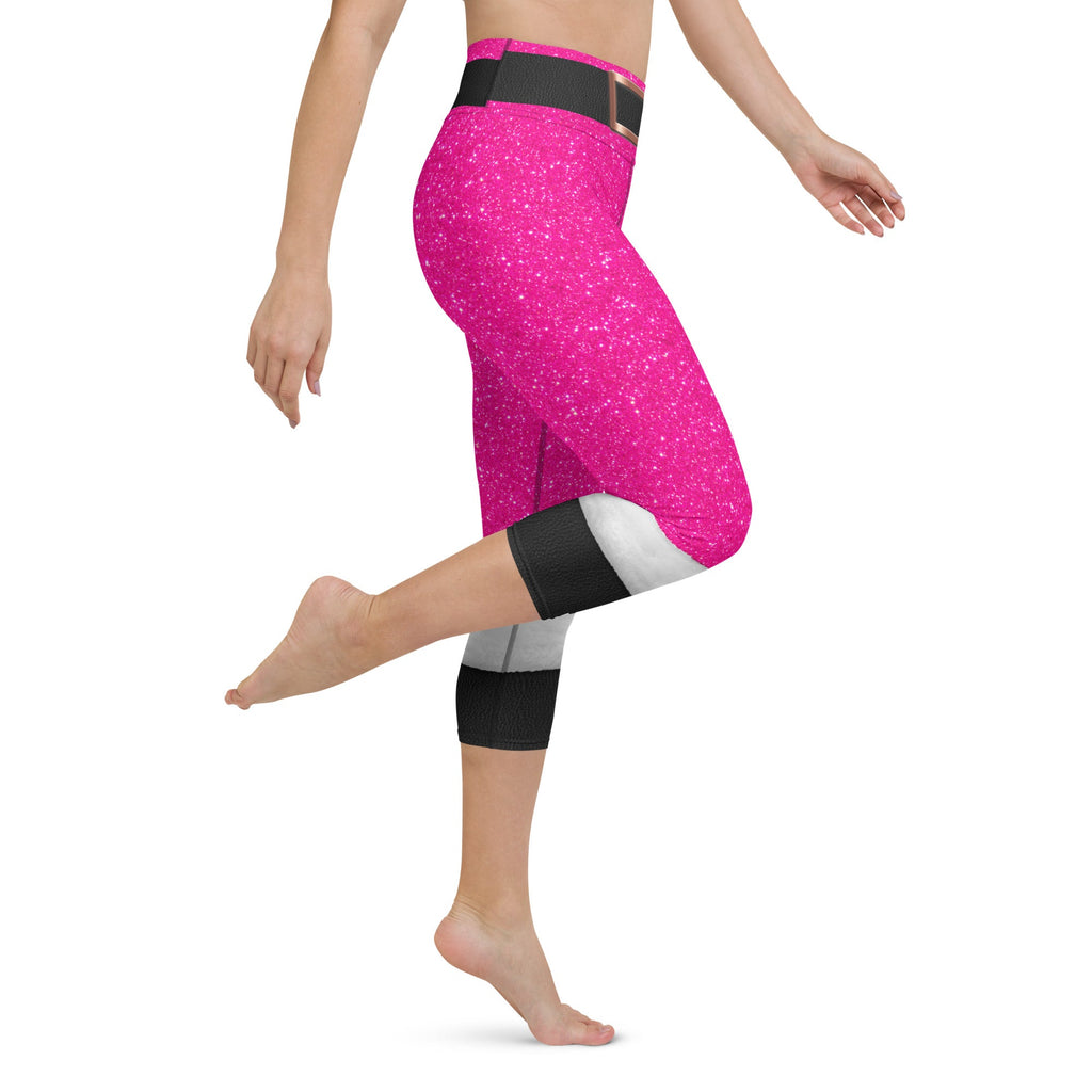 Pink Santa's Outfit Yoga Capris