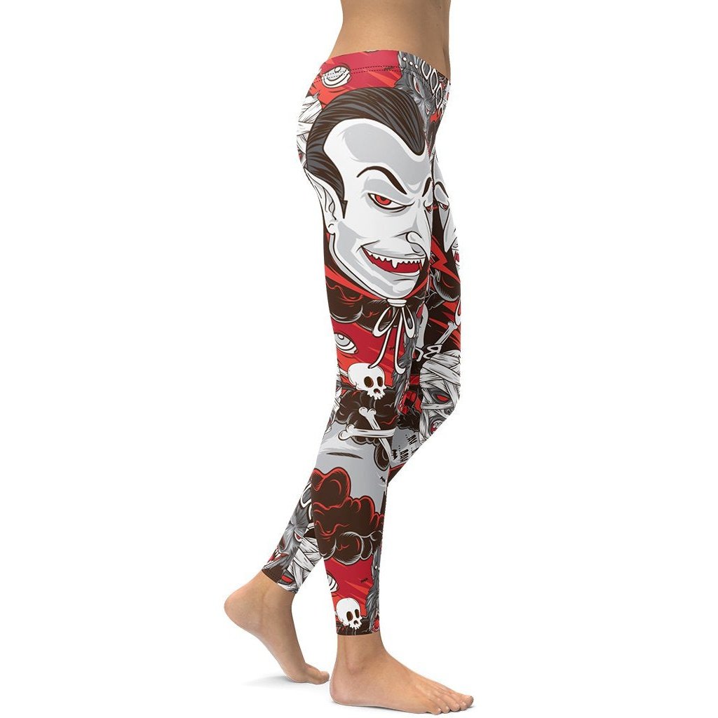 All the Horrors of Halloween Leggings - FiercePulse - Premium Workout Leggings - Yoga Pants