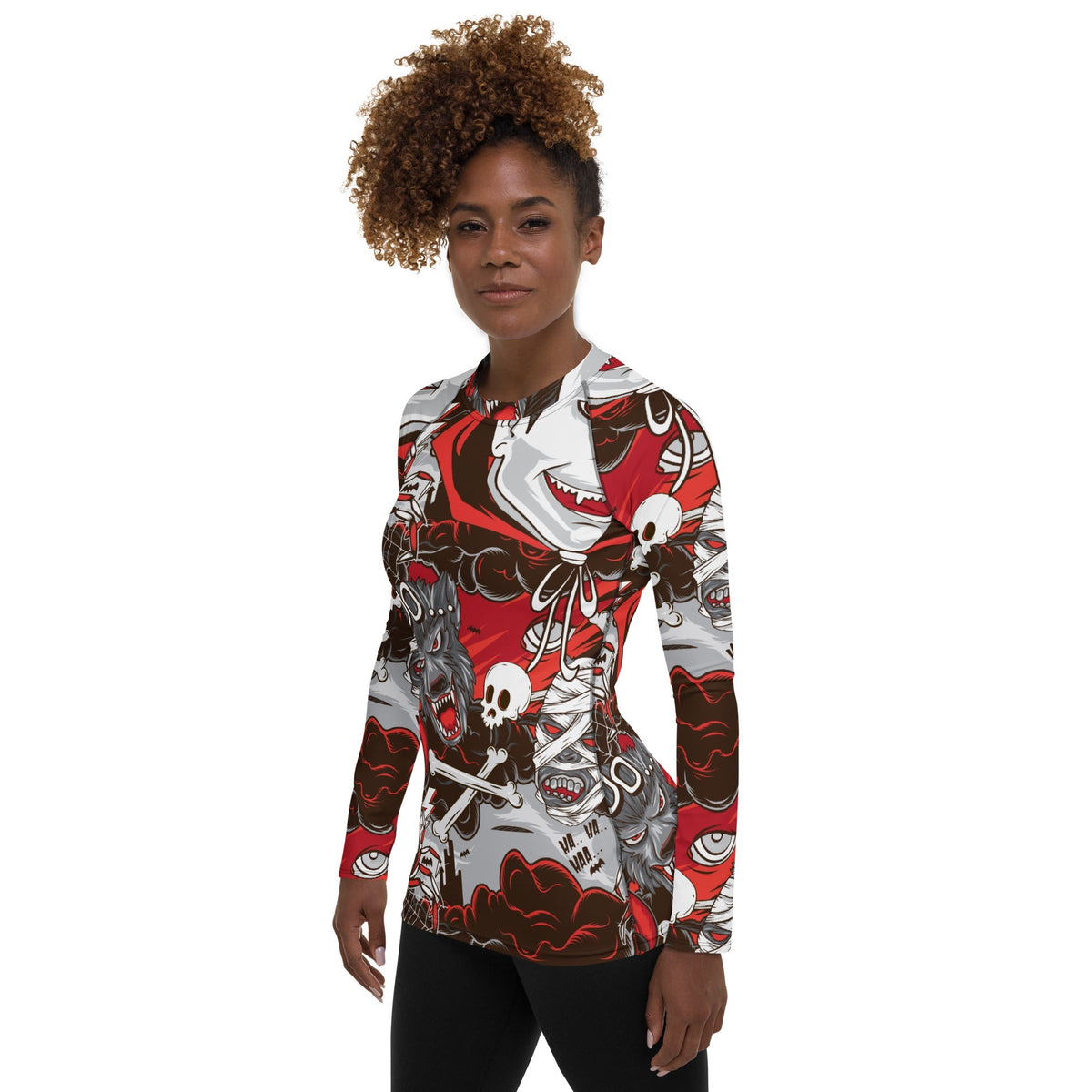 Horror Rash Guards All The Horrors of Halloween Rash Guard – FIERCEPULSE