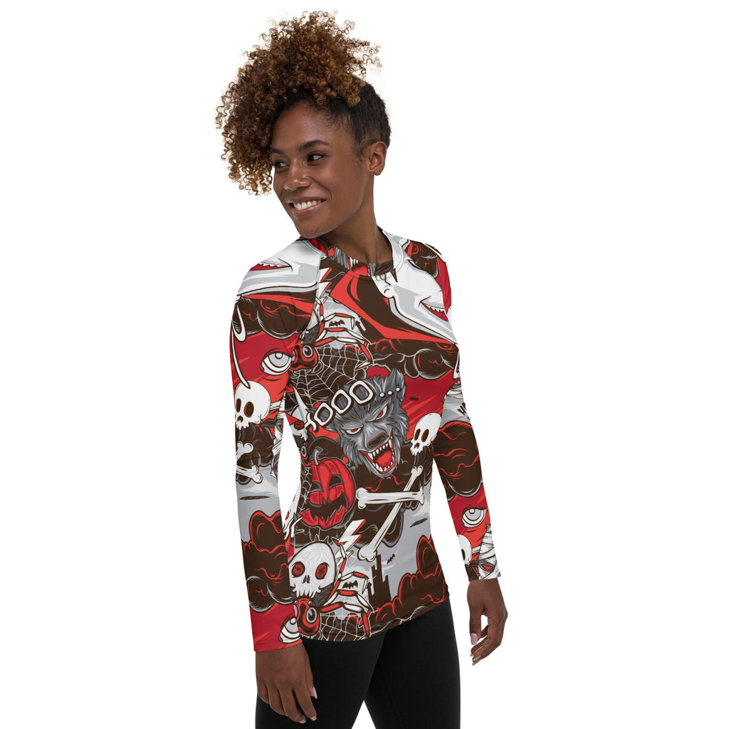 Horror Rash Guards All The Horrors of Halloween Rash Guard – FIERCEPULSE