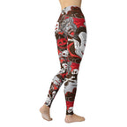 All the Horrors of Halloween Yoga Leggings - FiercePulse - Premium Workout Leggings - Yoga Pants