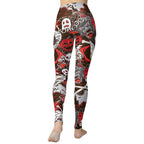All the Horrors of Halloween Yoga Leggings - FiercePulse - Premium Workout Leggings - Yoga Pants