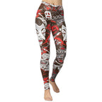 All the Horrors of Halloween Yoga Leggings - FiercePulse - Premium Workout Leggings - Yoga Pants