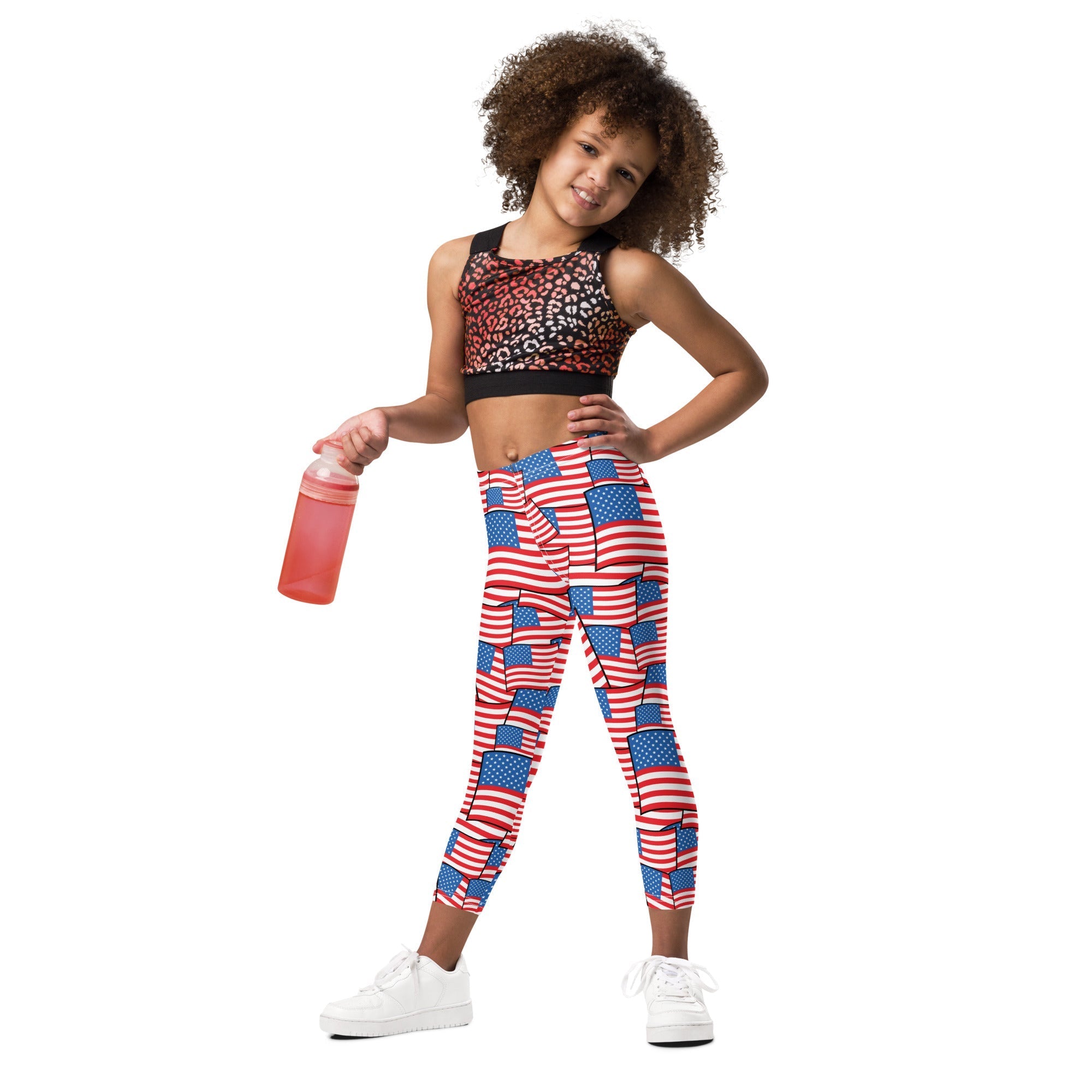 American Flag Pattern Kid's Leggings