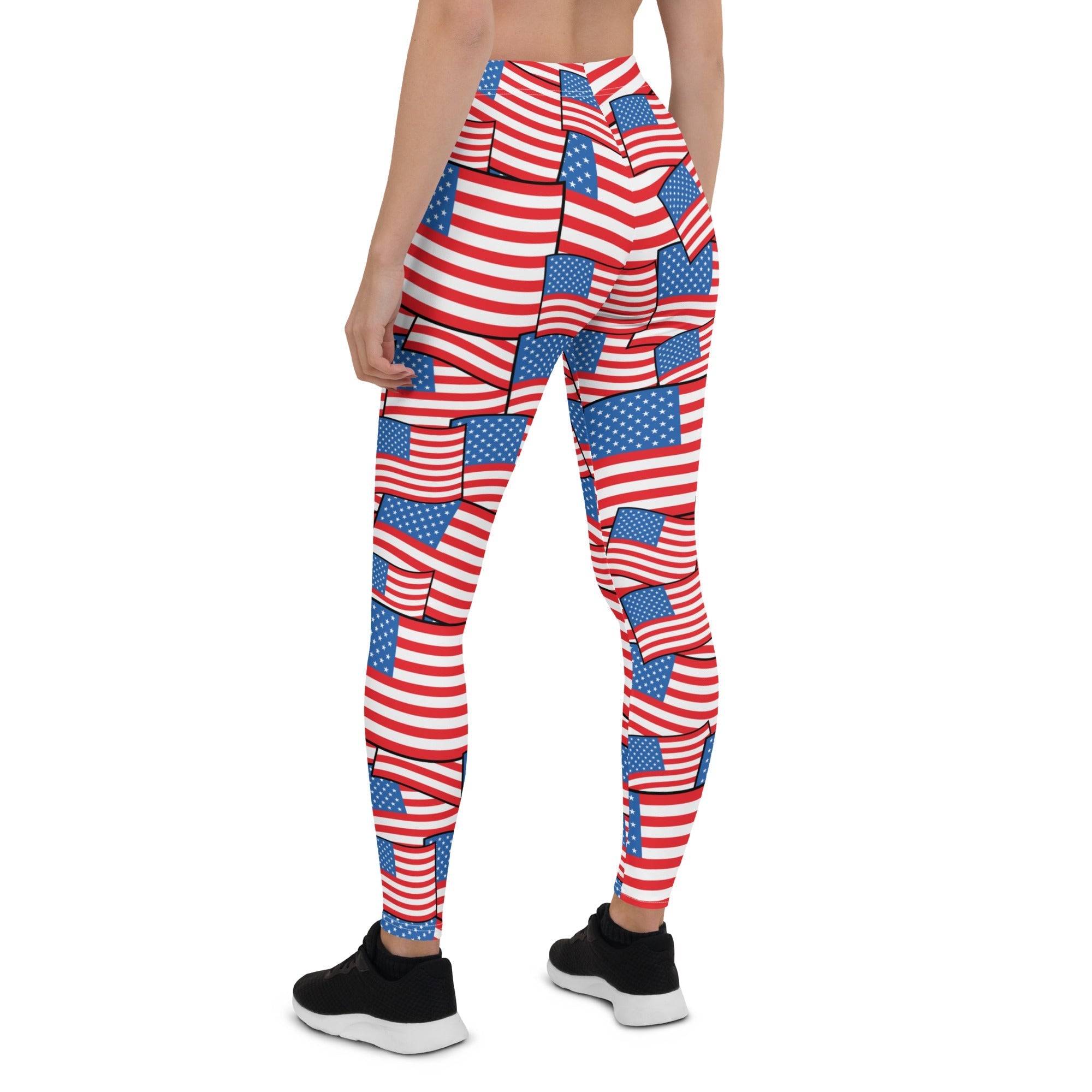 American Flag Pattern Leggings