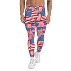 American Flag Pattern Men's Leggings