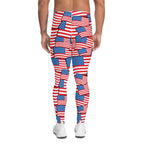 American Flag Pattern Men's Leggings