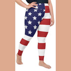 American Flag Plus Size Leggings