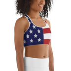 American Flag Sports Bra