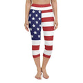 American Flag Yoga Capris