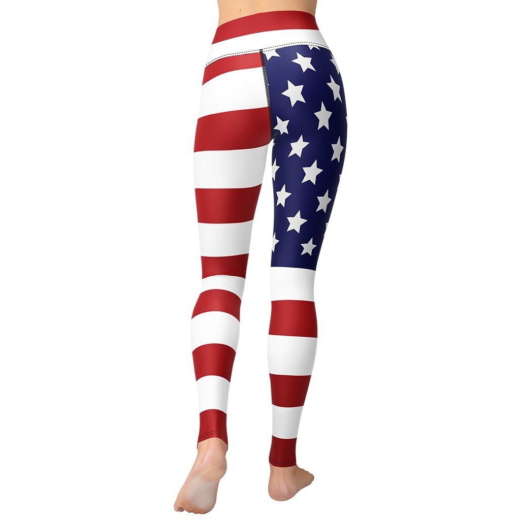 American Flag Yoga Leggings