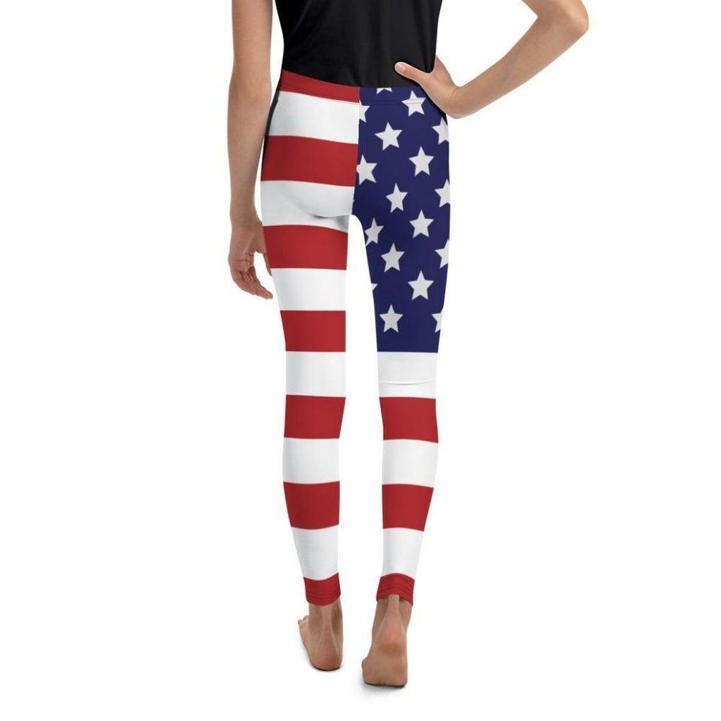American Flag Youth Leggings