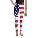 American Flag Youth Leggings