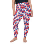 American Football Pattern Plus Size Leggings