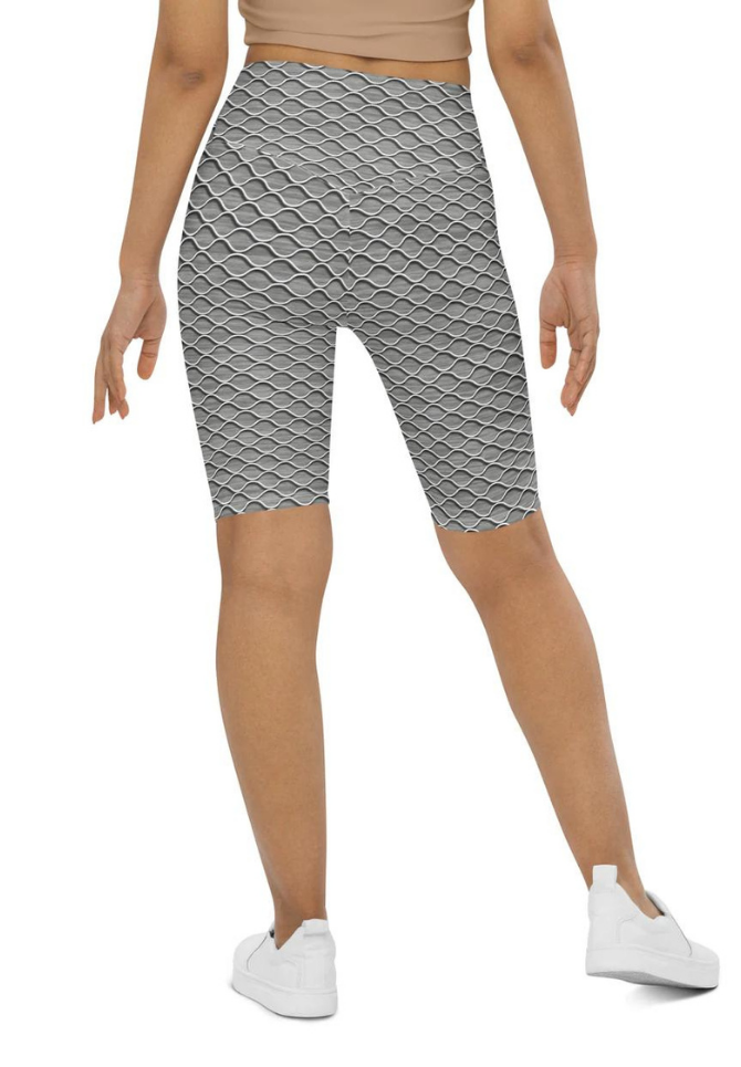 Anti Cellulite Pattern Biker Shorts