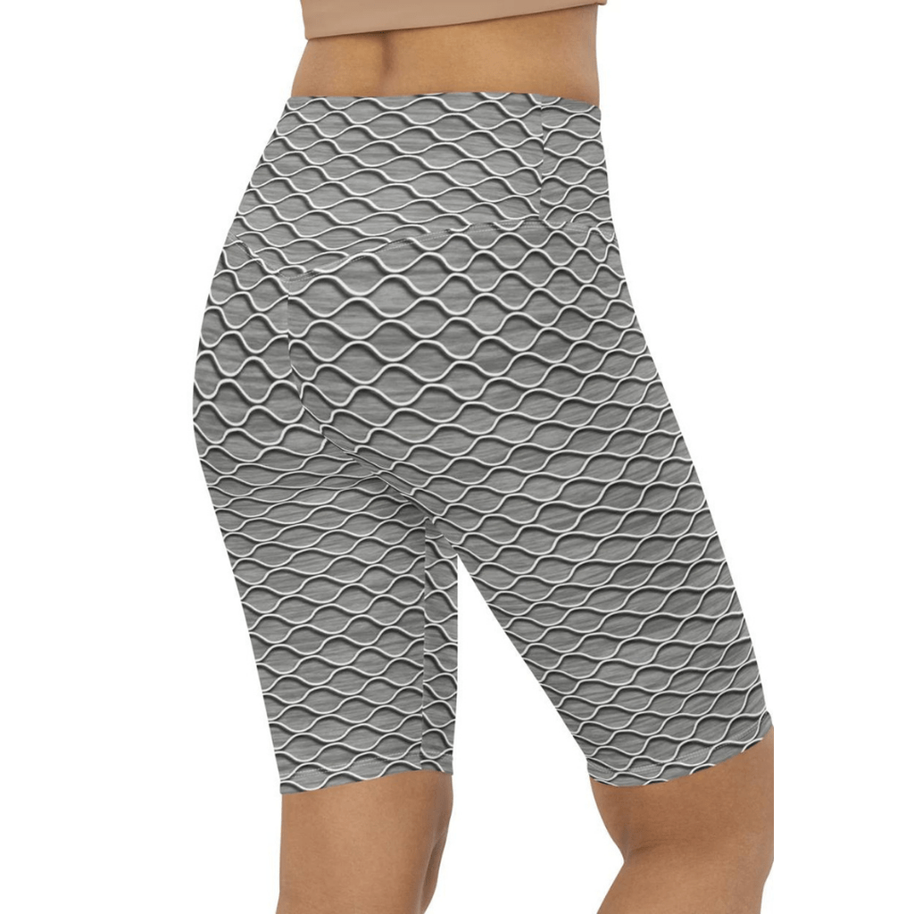 Anti Cellulite Pattern Biker Shorts