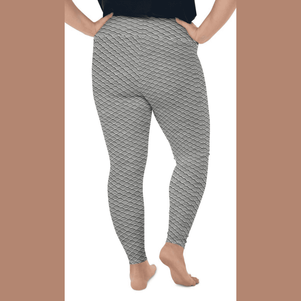 Anti Cellulite Pattern Plus Size Leggings