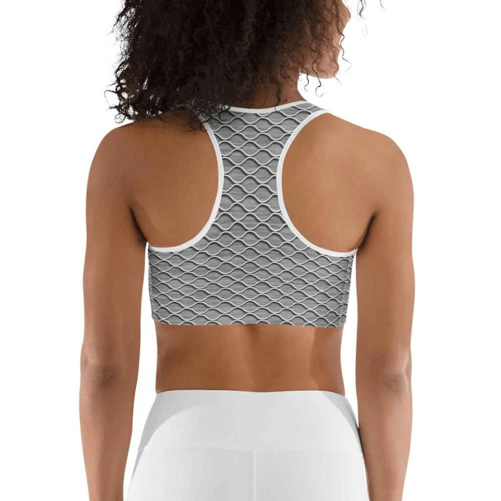 Anti Cellulite Pattern Sports Bra