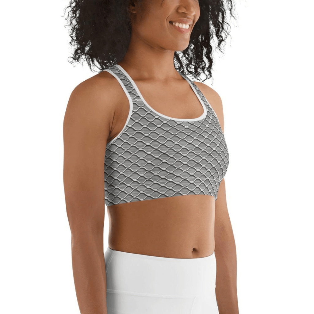 Anti Cellulite Pattern Sports Bra
