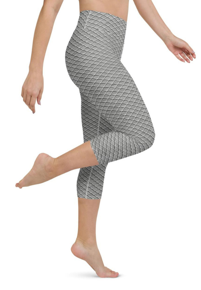 Anti Cellulite Pattern Yoga Capris