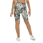 Aqua Marble Biker Shorts