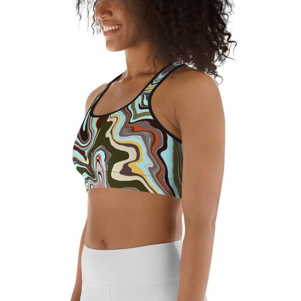 Aqua Marble Sports Bra