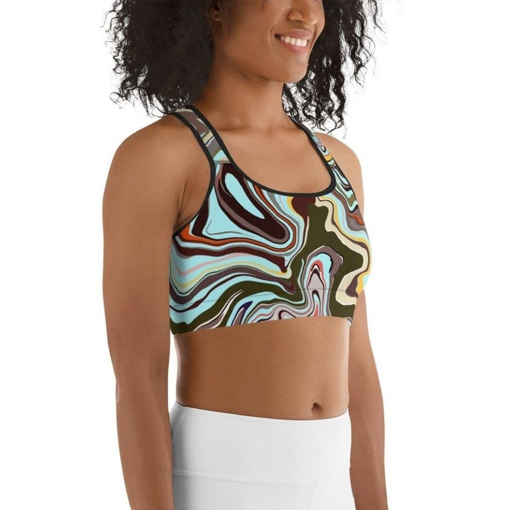 Aqua Marble Sports Bra