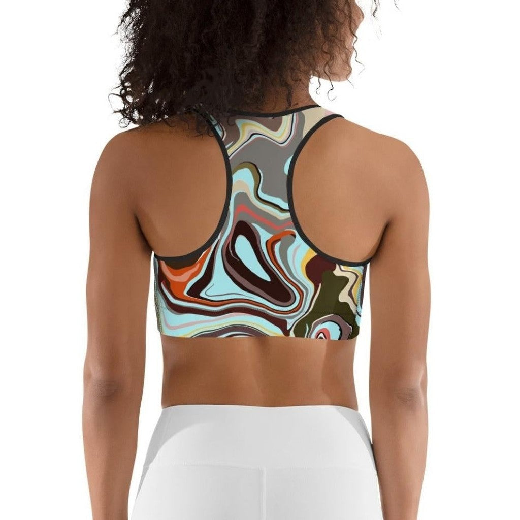 Aqua Marble Sports Bra