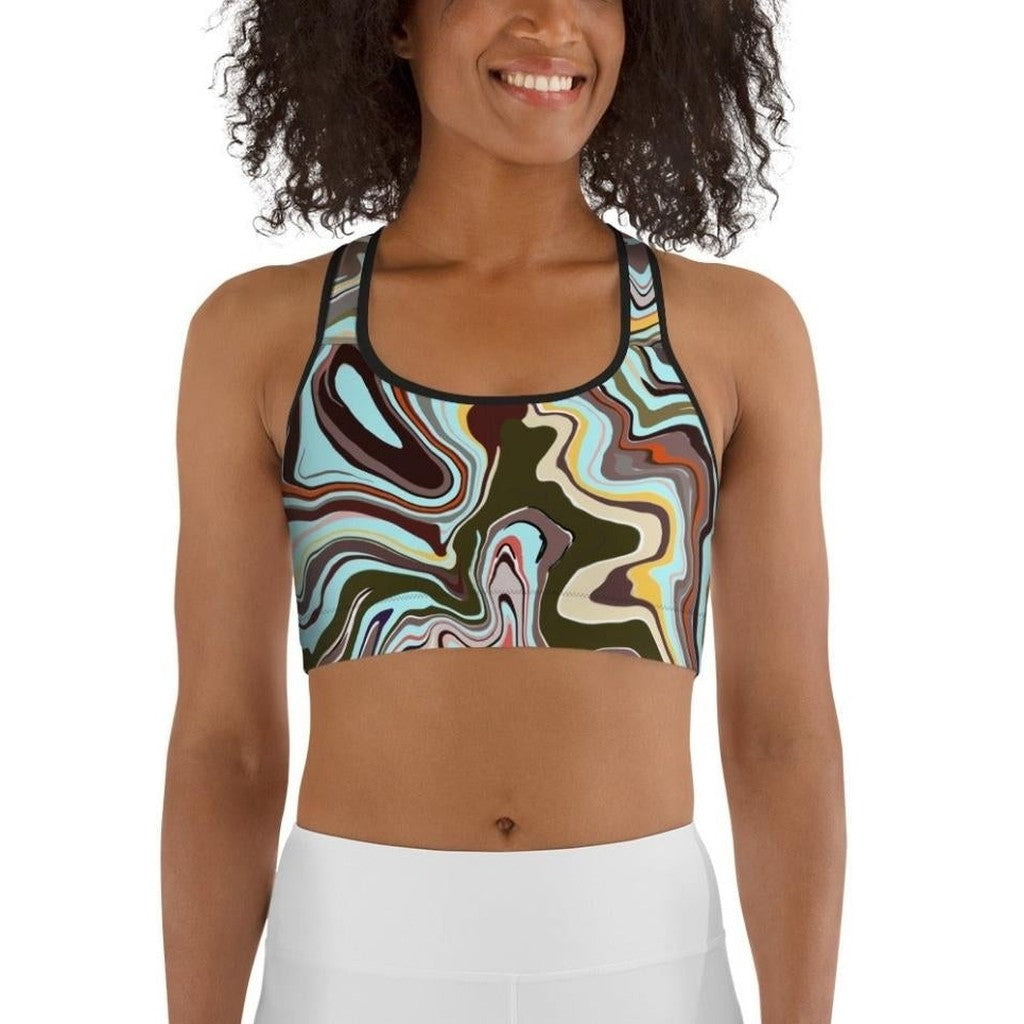 Aqua Marble Sports Bra