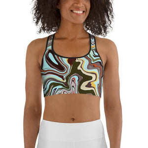 Aqua Marble Sports Bra
