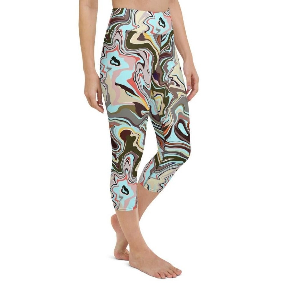 Aqua Marble Yoga Capris
