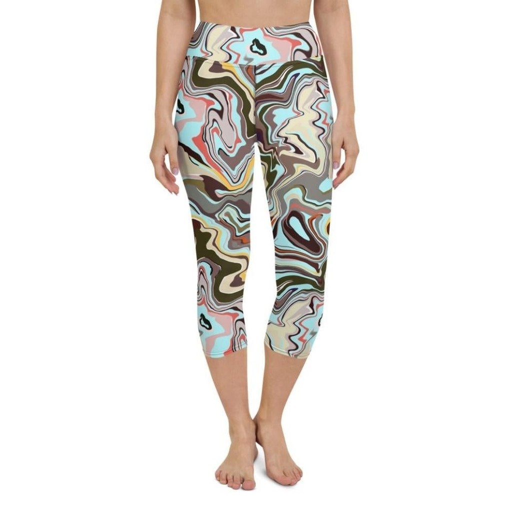 Aqua Marble Yoga Capris
