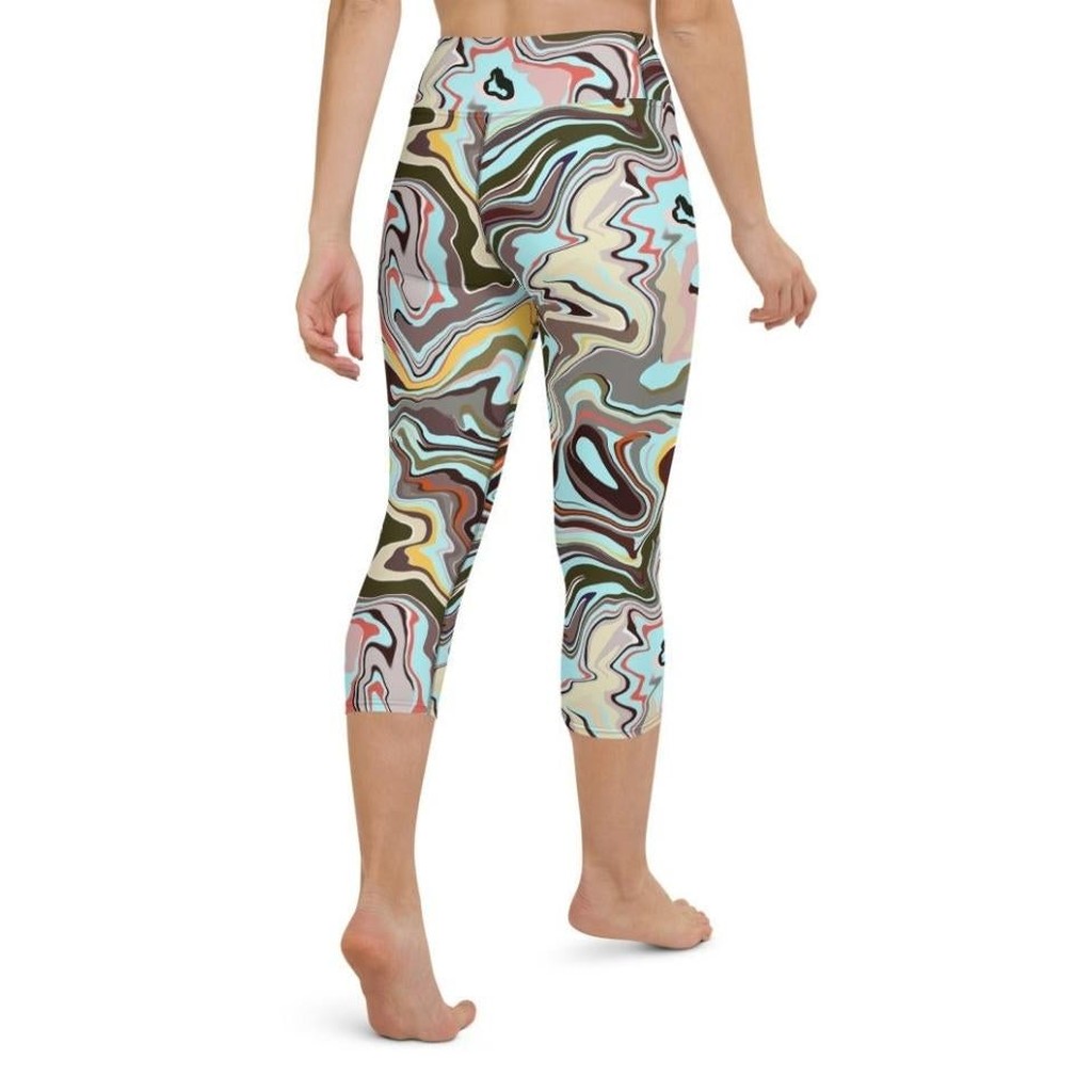 Aqua Marble Yoga Capris