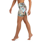 Aqua Marble Yoga Shorts