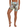 Aqua Marble Yoga Shorts