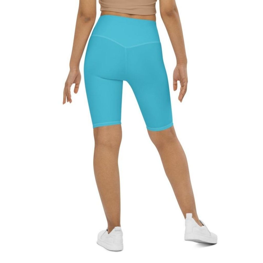 Aqua Turquoise Biker Shorts