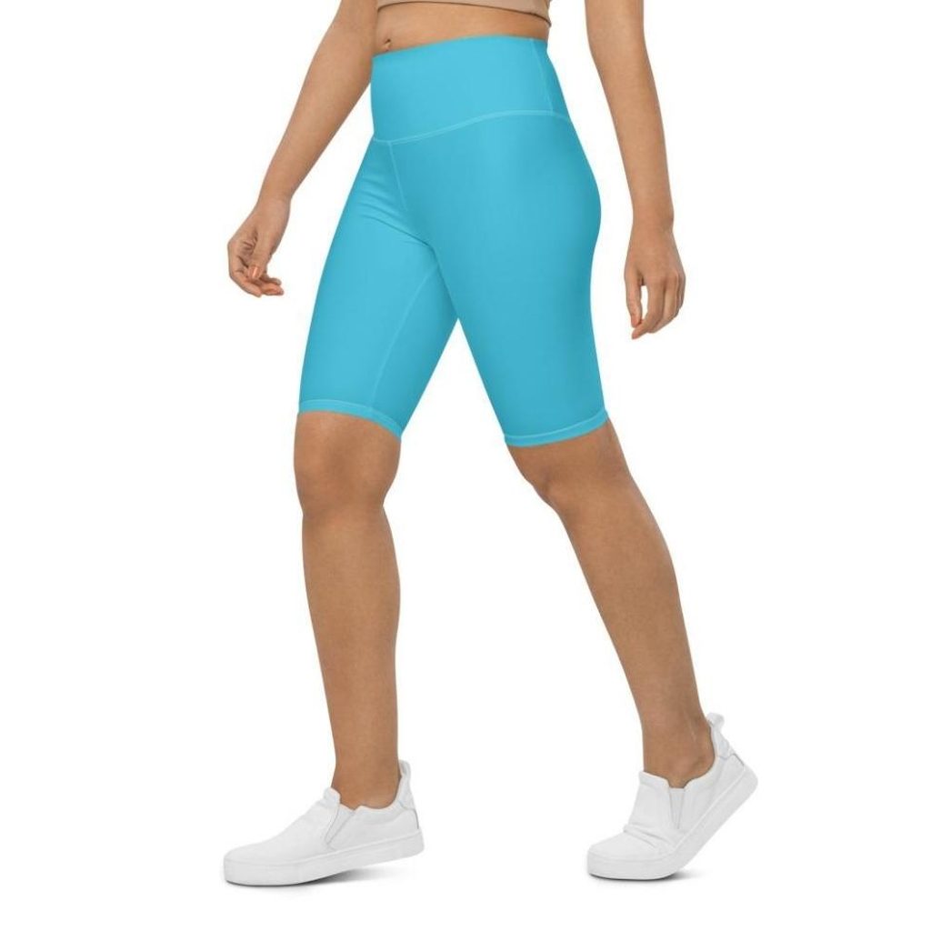 Aqua Turquoise Biker Shorts