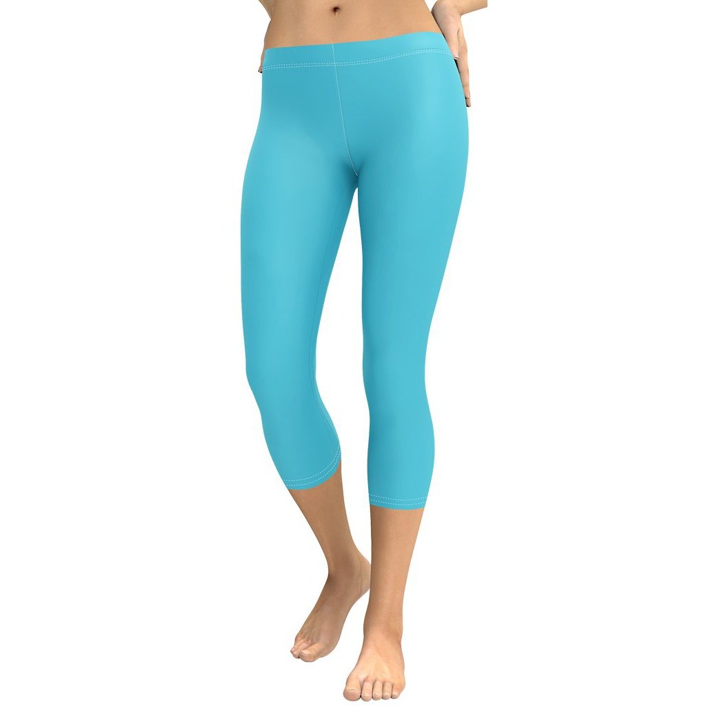 Aqua Turquoise Capris