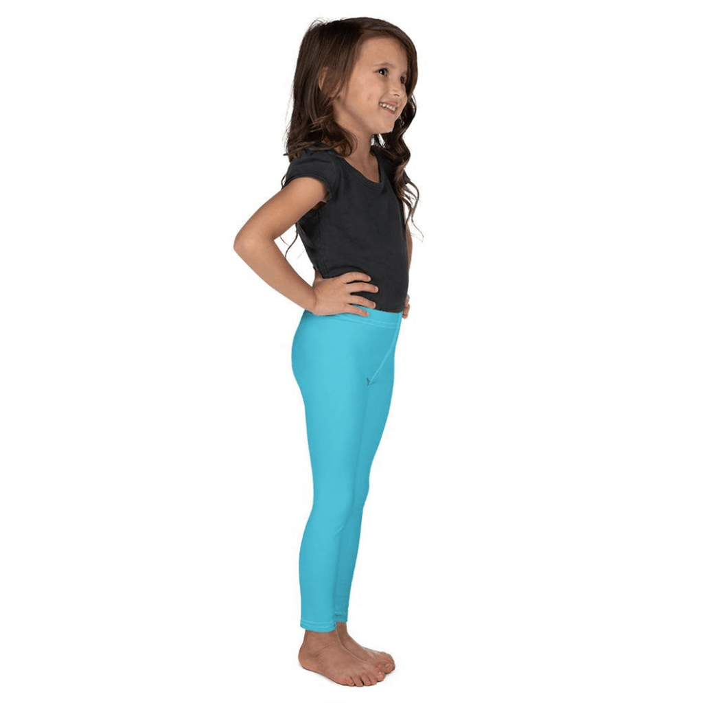 Aqua Turquoise Kid's Leggings