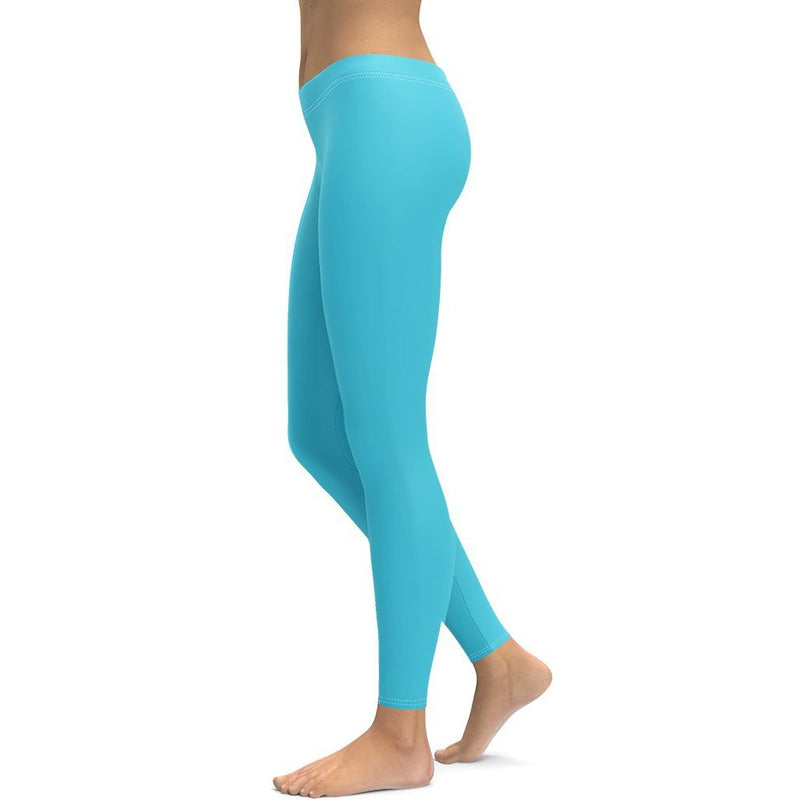 Soft and HighQuality Aqua Turquoise Leggings FIERCEPULSE