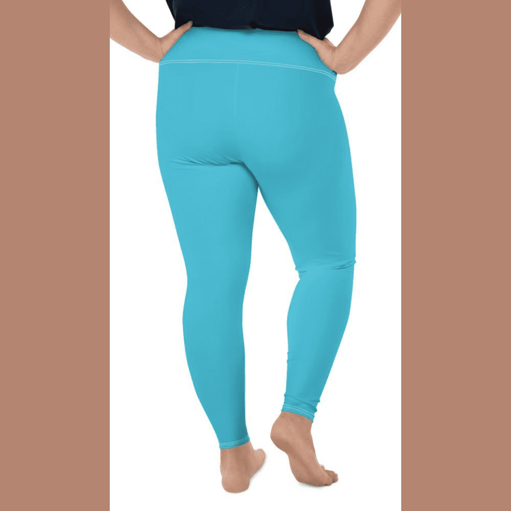 Aqua Turquoise Plus Size Leggings
