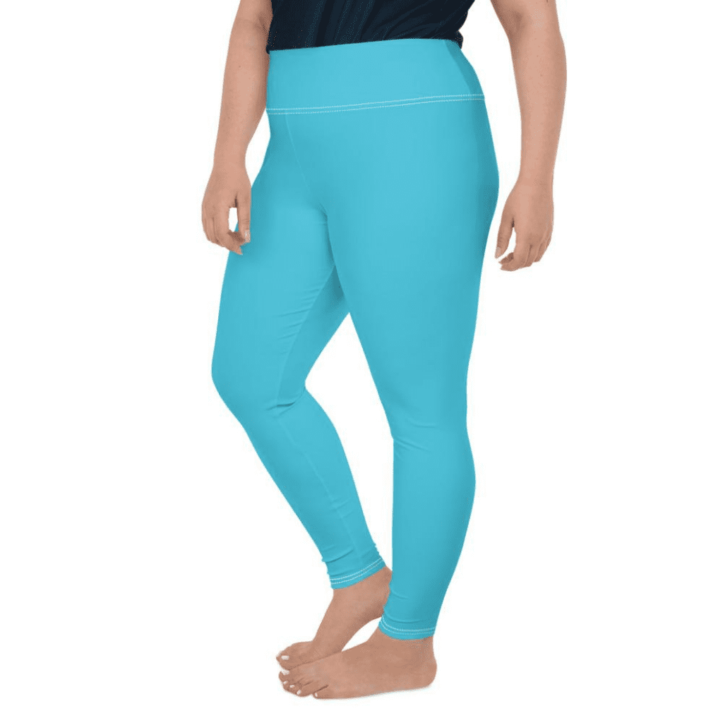 Aqua Turquoise Plus Size Leggings