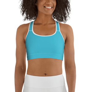 Aqua Turquoise Sports Bra
