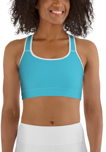 Sports bra deals turquoise
