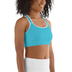 Aqua Turquoise Sports Bra