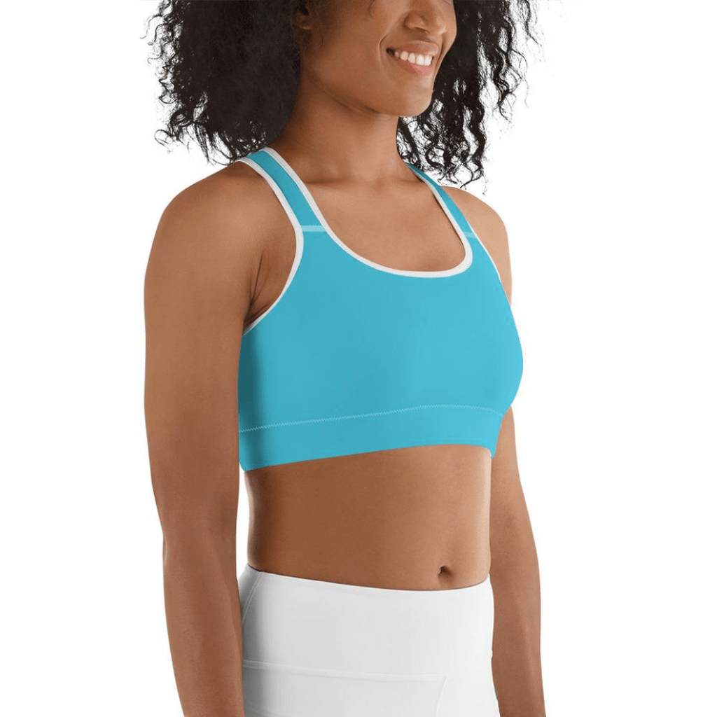 Aqua Turquoise Sports Bra