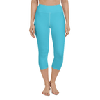Aqua Turquoise Yoga Capris