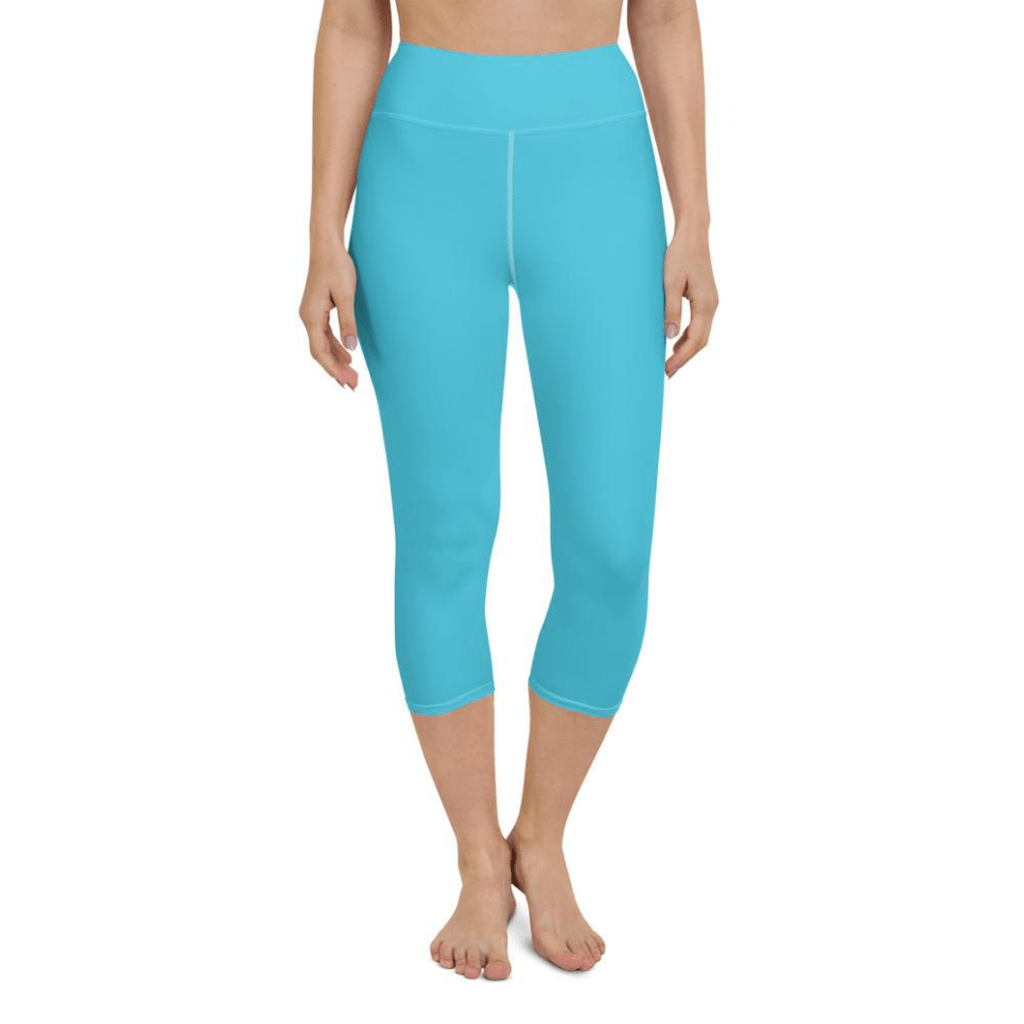 Aqua Turquoise Yoga Capris